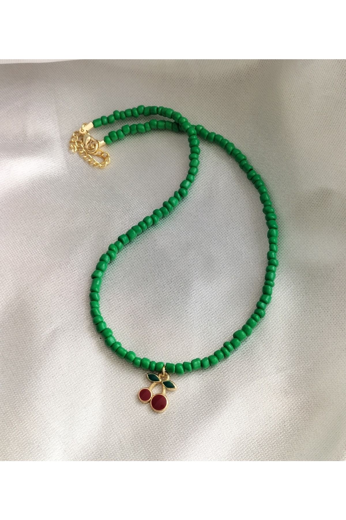 Nur ah zcan Store Necklace Green Bead Trendyol