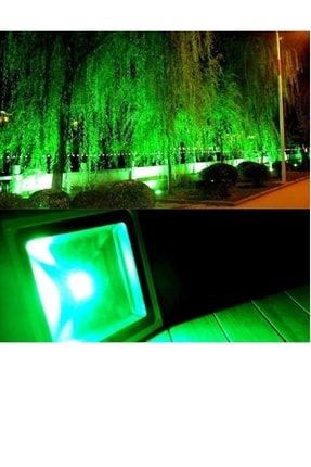 50 Watt Yeşil Led Projektör - Alüminyum Döküm Kasa 50w