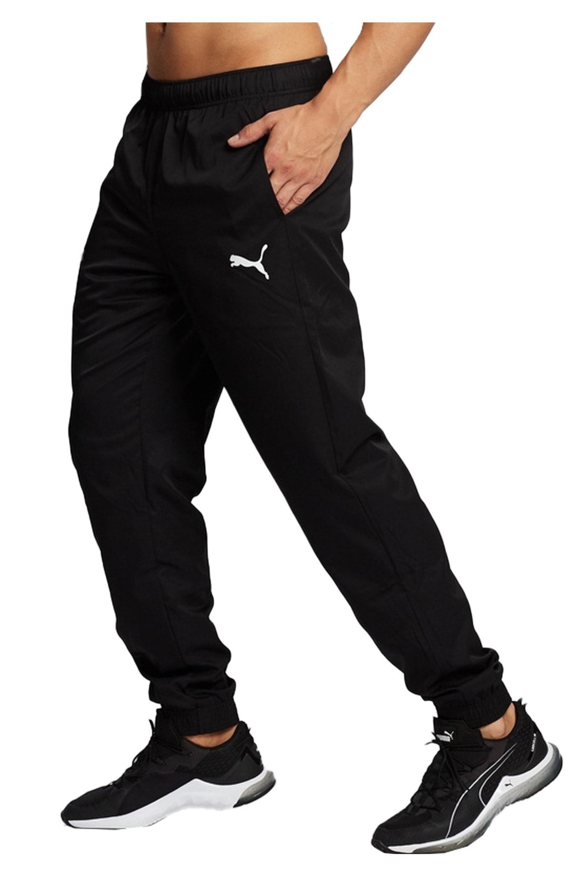 Puma 586733 01 Active Woven Men s Sweatpants Black Trendyol