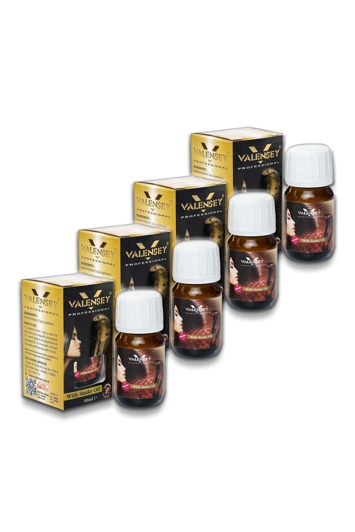 روغن مار مراقبت از مو با ویتامین E 20 میلی لیتر Valensey