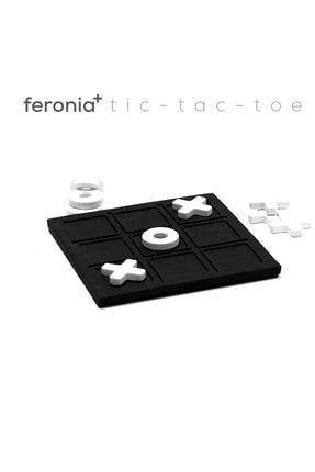 Tic Tac Toe Siyah Beyaz Beton Xox Strateji Oyunu/dekoratif Obje Ve Masa Dekorasyon Ofis Aksesuar FPTTT002