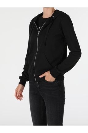 Regular Fit Kadın Siyah Sweatshirt CL1045199