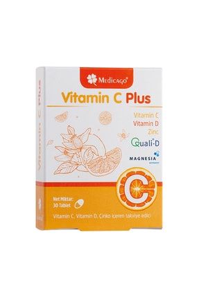 Vitamin C Plus 30 Tablet Skt;12/2024 8681788054144