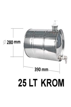 25lt Krom Su Tankı Deposu Dorse-karavan-römork 25LT
