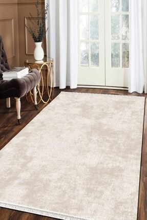 Rugviva Kaymaz Tabanli Hali Lazer Kesim Lz25 Sari Trendyol