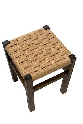 Guven Panjur Hasir Ipli Ahsap Tabure 33 Cm Trendyol