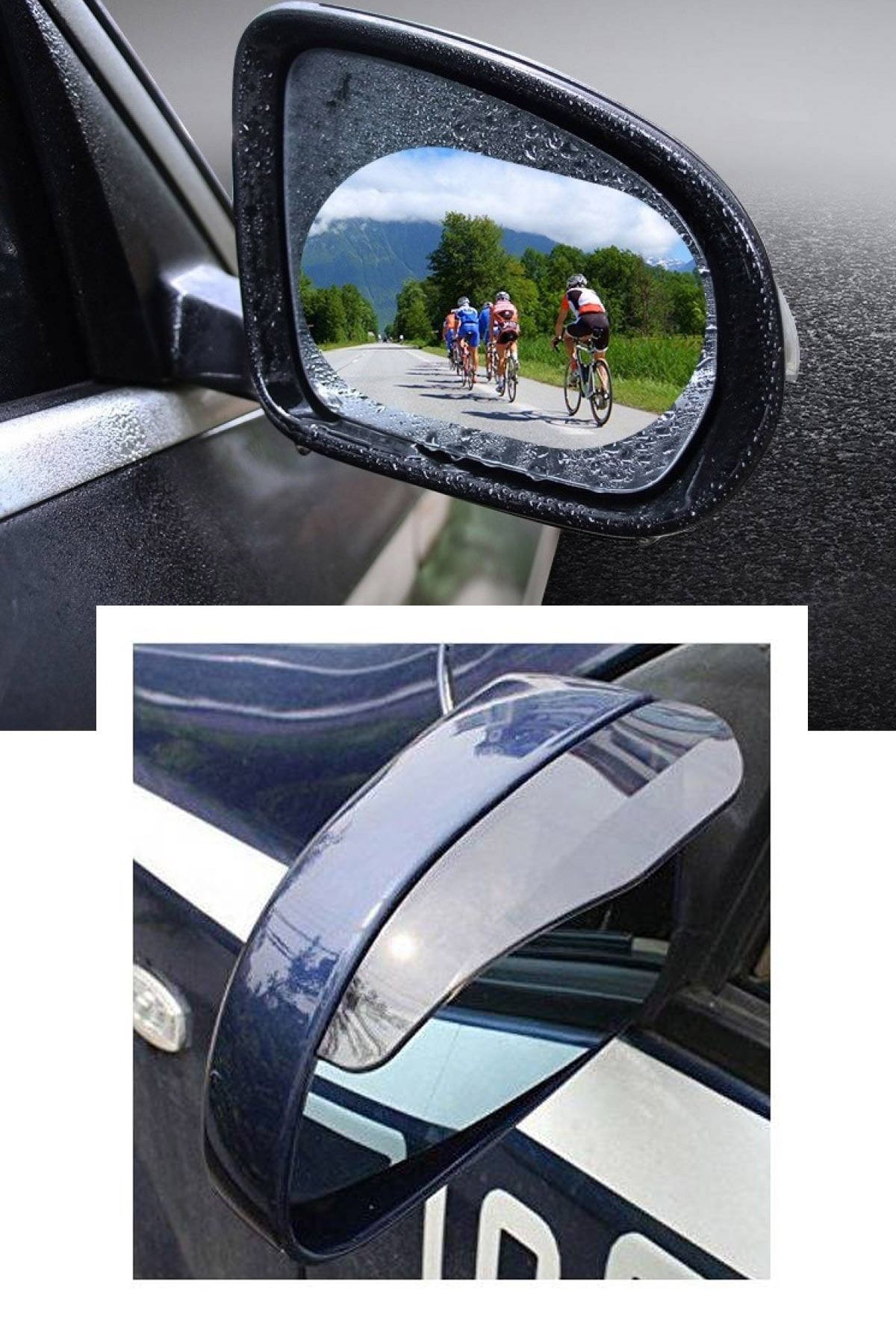 AutoFresh-Renault Captur Compatible Rain Mist Water Blocking Mirror Window Film and Rain Blocking Windshield 1