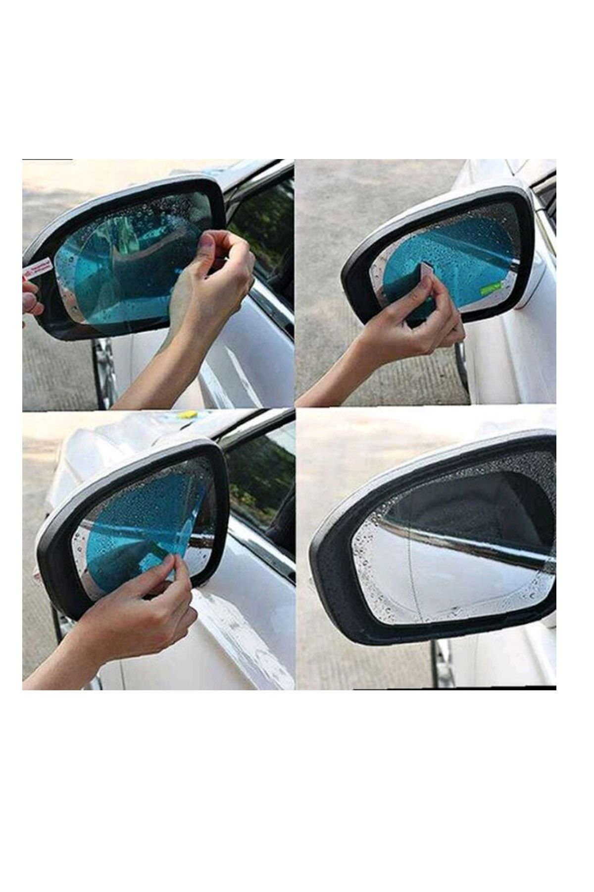 AutoFresh-Renault Captur Compatible Rain Mist Water Blocking Mirror Window Film and Rain Blocking Windshield 4