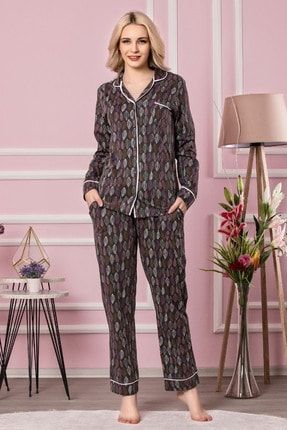 Kadın Uzun Kollu Pijama Takımı MSSPRRY531