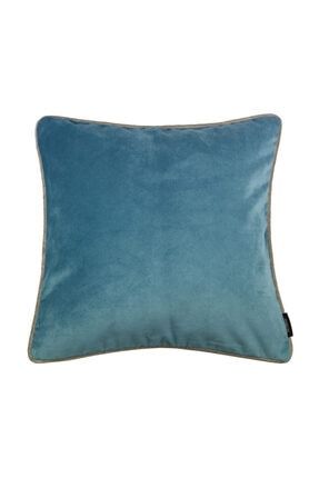 Mcalister Textiles Mat Kadife | Dekoratif Yastık Kılıfı Kırlent Buz Mavisi 60cm*60cm MC1519