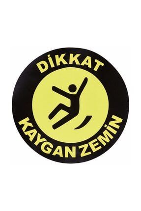 Laminasyonlu Kaygan Zemin Yer Sticker AGU-082