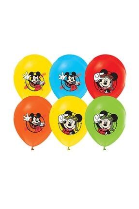 Mickey Mouse Miki Mause Baskılı Balon 10 Adet ECE139