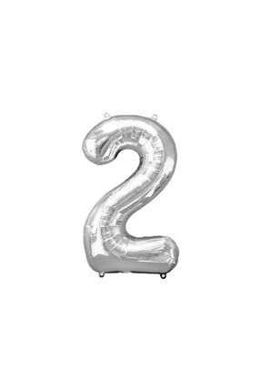 Folyo Gümüş 2 Sayı Balon Büyük Boy 100 cm Helyum Kaliteli Organizasyon Doğum Günü Eğlence Söz Nişan ECE200