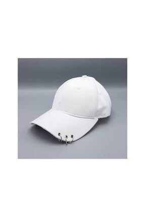 K-pop New Piercing Beyaz Şapka ys2023ks