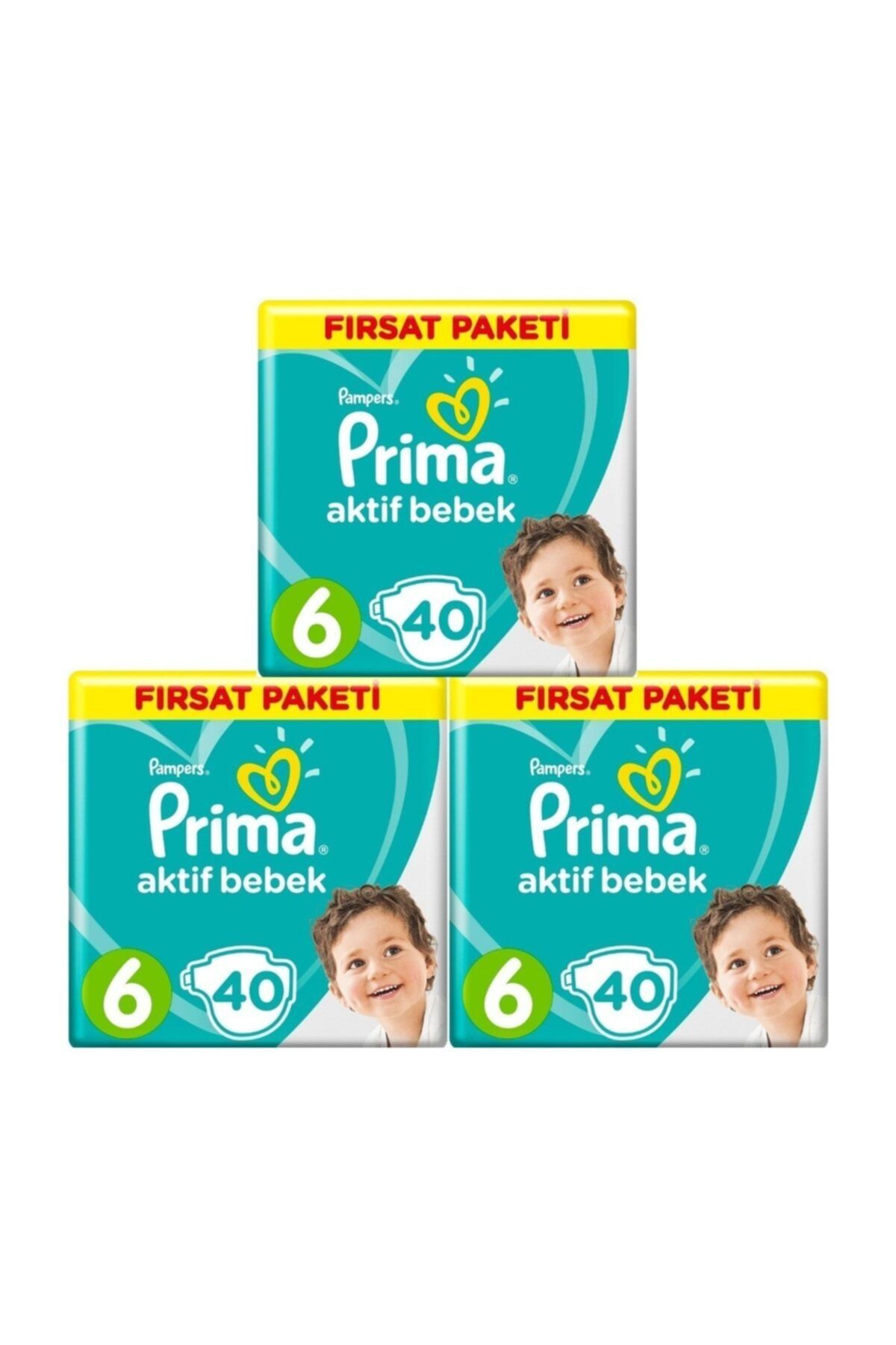 Prima Bebek Bezi Aktif Bebek 6 Beden 40 Adet 3 Lu Set Fiyatlari Ozellikleri Ve Yorumlari En Ucuzu Akakce