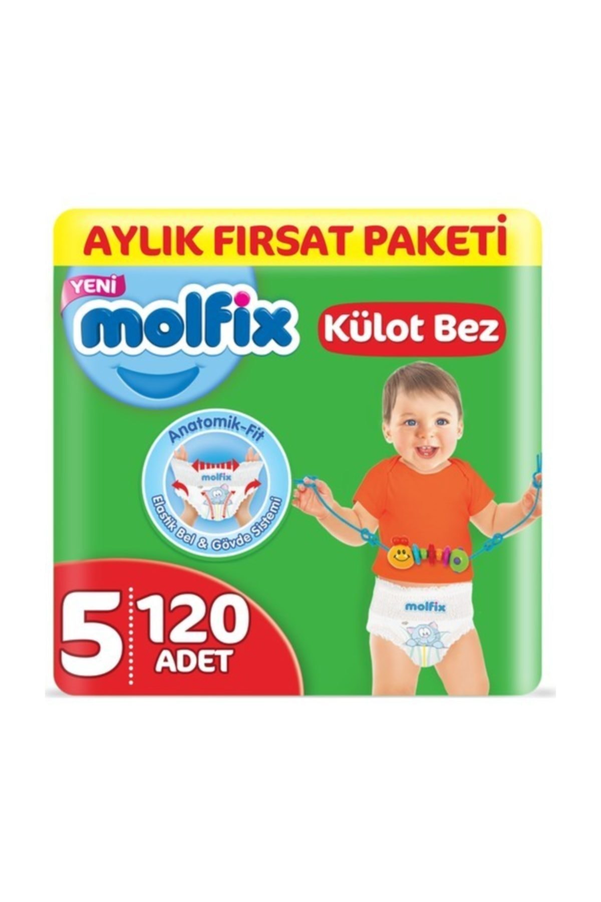 Molfix Külot Bez 5 Beden Junior Aylık Fırsat Paketi 120 Adet