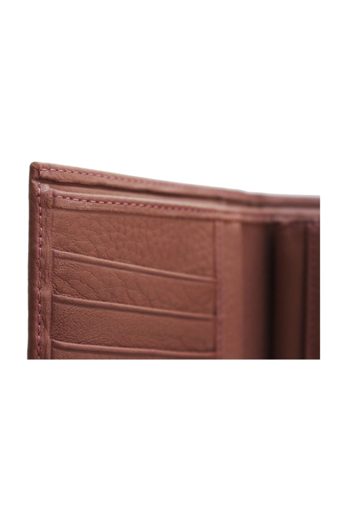 Gd 2731-gü Gül Kurusu Hakiki Deri Bayan Cüzdan - Kartlık