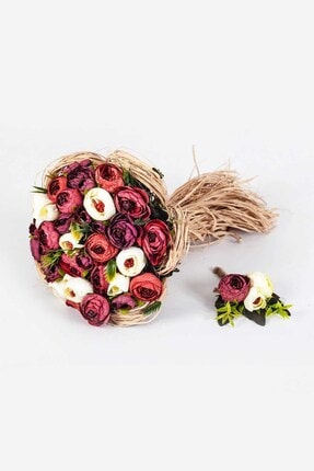 Benim Setim Turkuaz Ikili Sakayik Gelin Cicegi Gelin Buketi Ve Yaka Cicegi Soz Nisan Kina Malzemeleri Trendyol