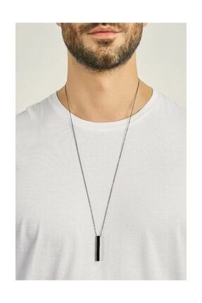 The Man Cubuk Erkek Kolye Celik Gumus Renk A Kalite Celik 75 Cm Zincir Trendyol