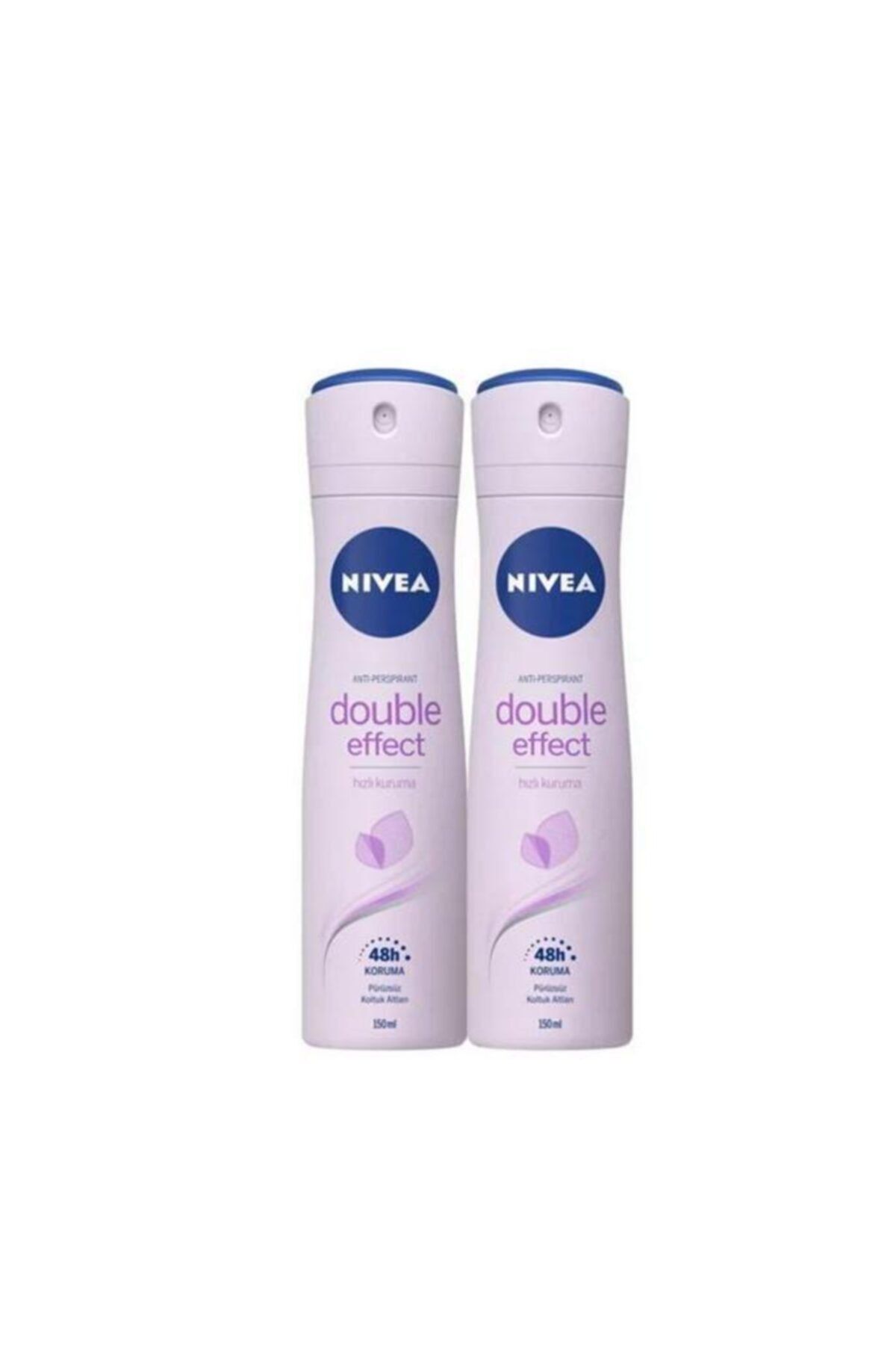 اسپری دئودورانت زنانه Double Effect 150 میلی لیتری بسته 2 عددی 400590015635812 NIVEA