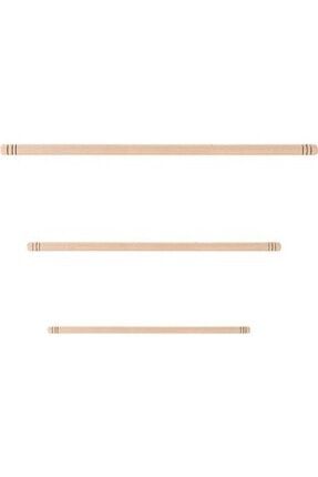 Emr Zuccaciye Dogal Verniksiz Ahsap Ince Oklava 2 Li Set 60 80 Cm 11mm Kalinlik Trendyol