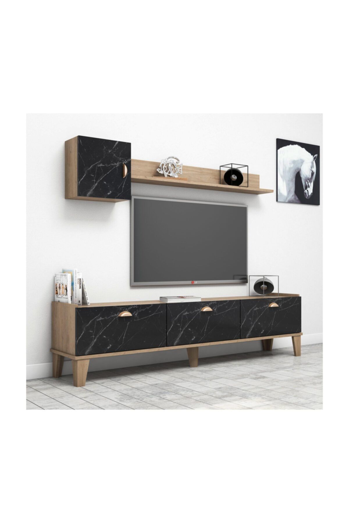 bimossa e4030 sepet bendir tv unitesi duvar rafli fiyati yorumlari trendyol