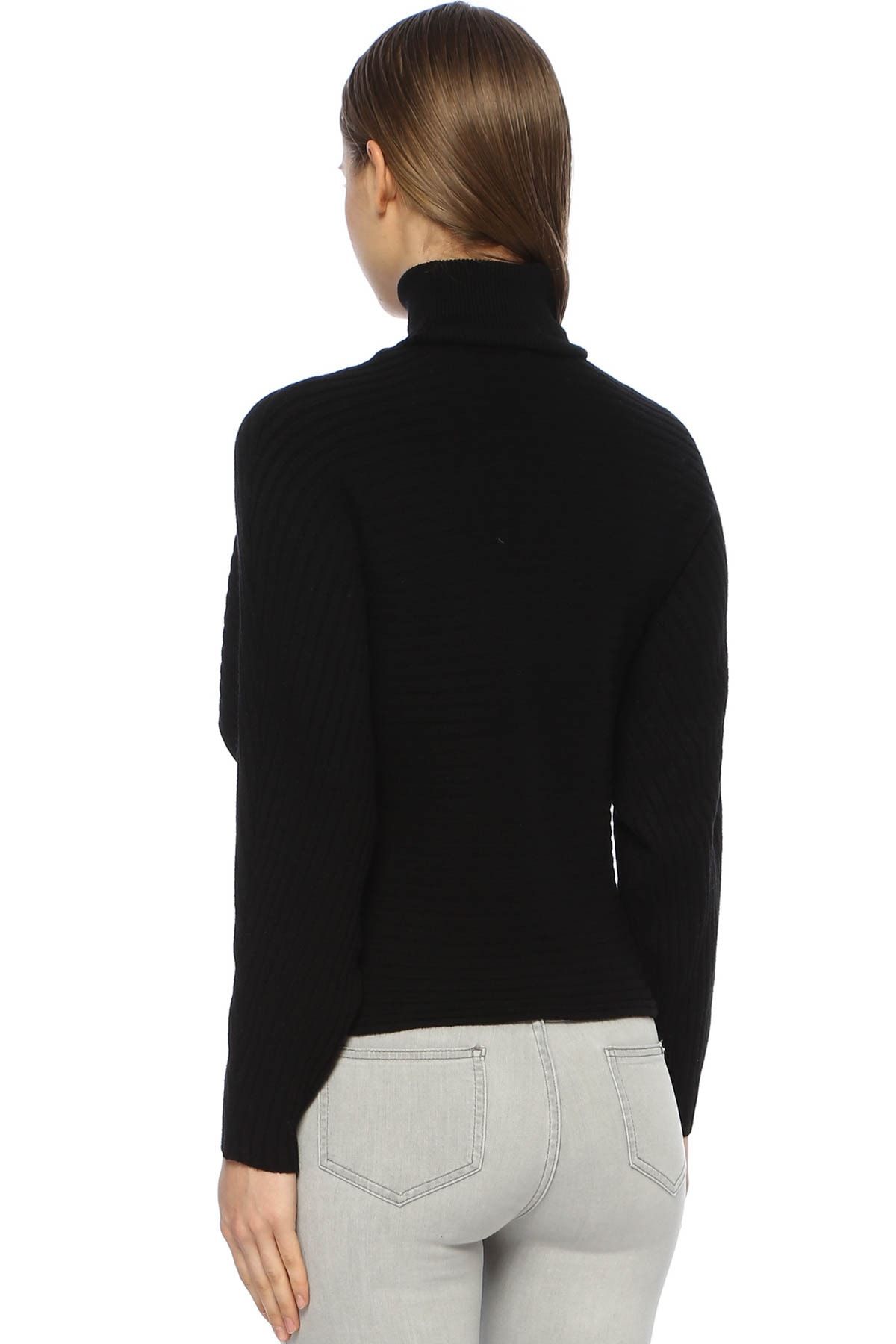 Network-Women's Turtleneck Black Knitwear1070302 2