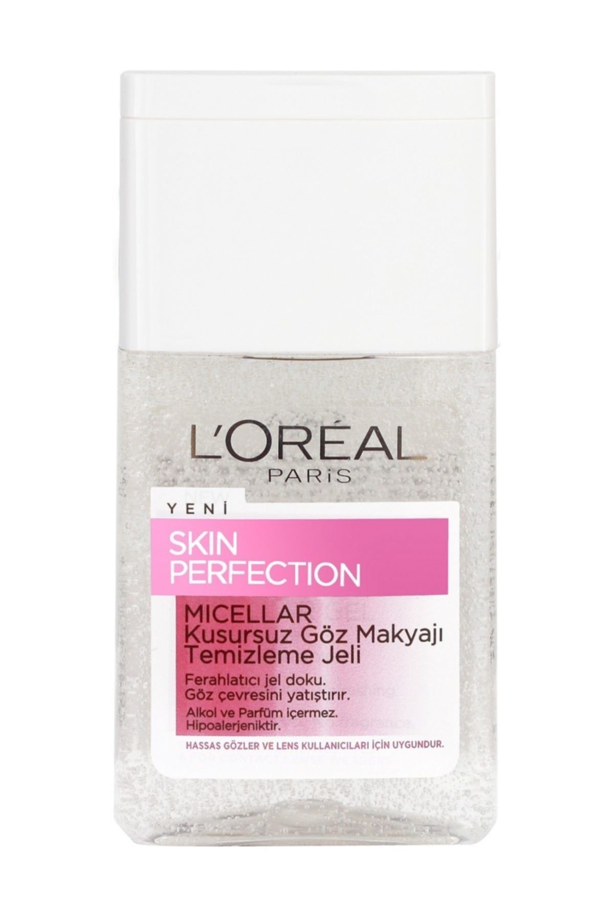 L'Oreal Paris میسلار پاک کننده آرایش چشم Skin Perfection پاکسازی آرایش های ضد آب 125 میل