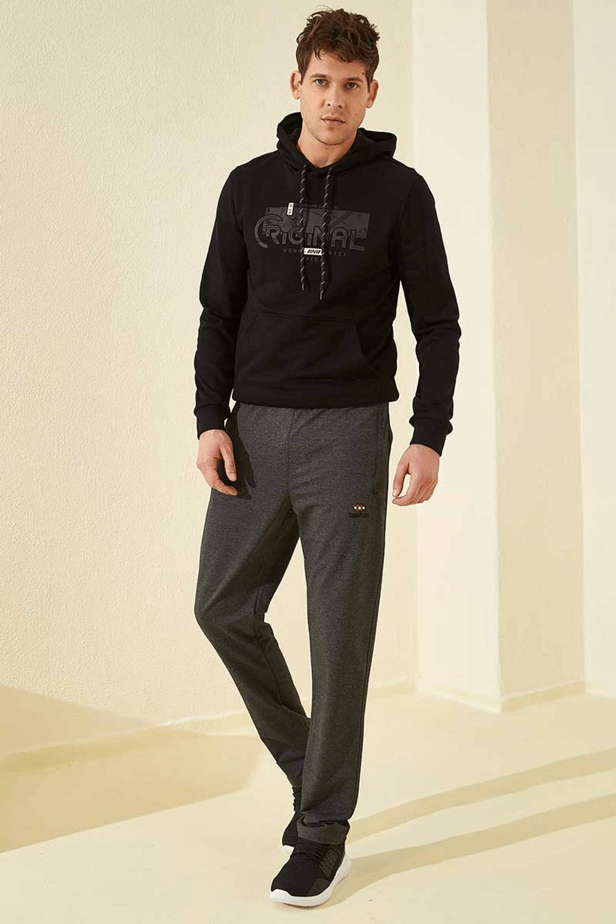 Tommy Life Klasik Cep Fermuarli Antrasit Melanj Erkek Esofman Alt T06er 84669 Trendyol