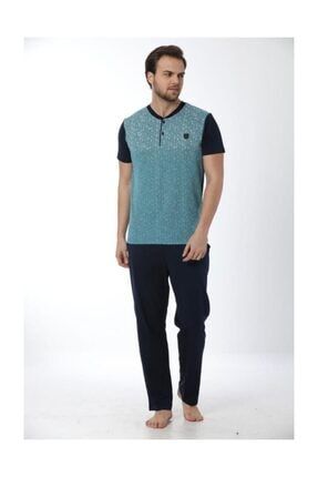 Erse Erkek Kisa Kol Penye Pijama Takimi 515 Trendyol
