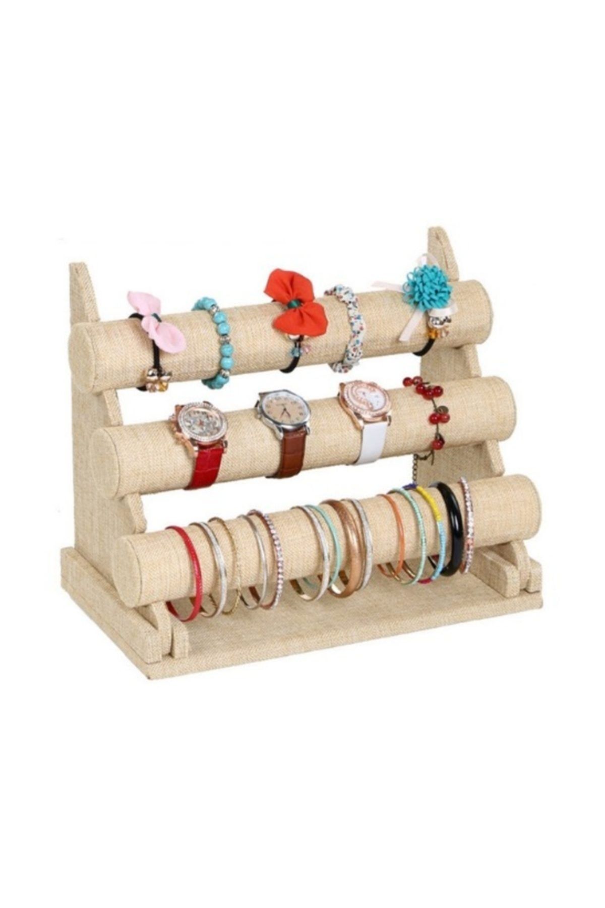 Linen bracelet hotsell display