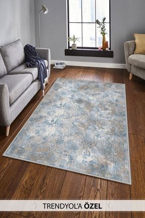 Homefesto Dekoratif Ozel Tasarim Modern Yikanabilir Ince Kaymaz Taban Hali Trendyol