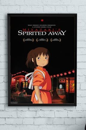 Spirited Away - Ruhların Kaçışı Film Afişi Çerçeveli Tablo (50x70cm) PSTRMNYC11880