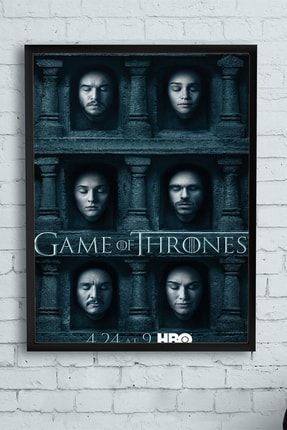 Game Of Thrones - Taht Oyunları Dizi Afişi Çerçeveli Tablo (50x70cm) PSTRMNYC11831