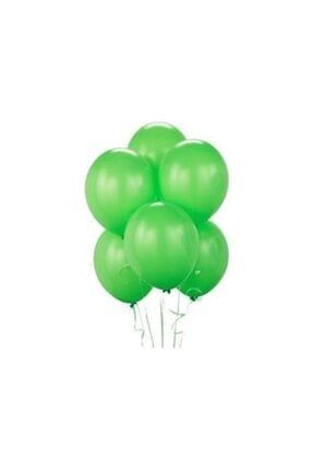 Kbk Market 25 Adet Metalik Lateks Balon Yeşil Renk HAPPYLAND0255