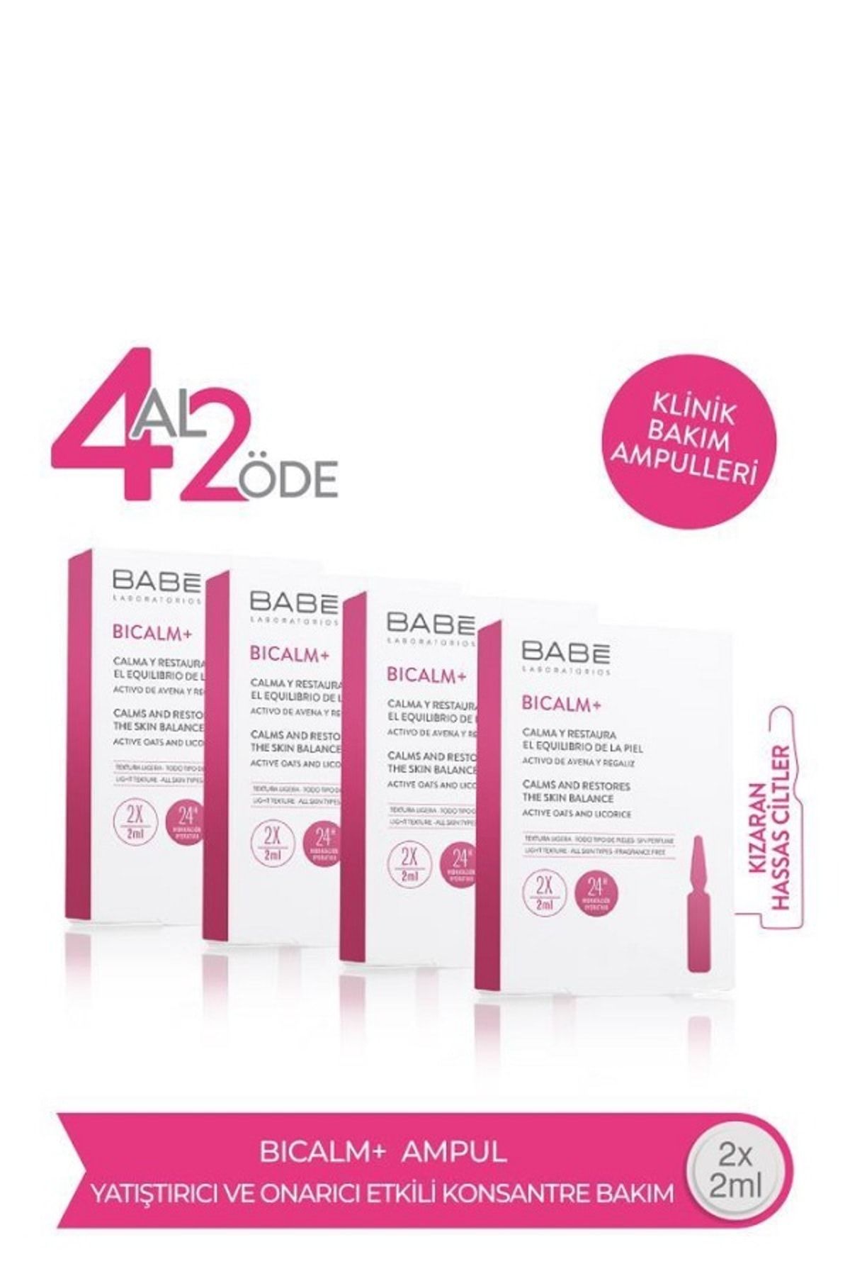 Babe Babe Bicalm Ampul Yatistirici Ve Onarici Etkili Konsantre Bakim 2x2ml 4 Al 2 Ode 8436571630349 Trendyol