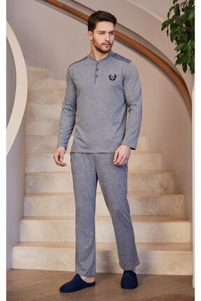 Erse Erkek Antrasit Pijama Trendyol