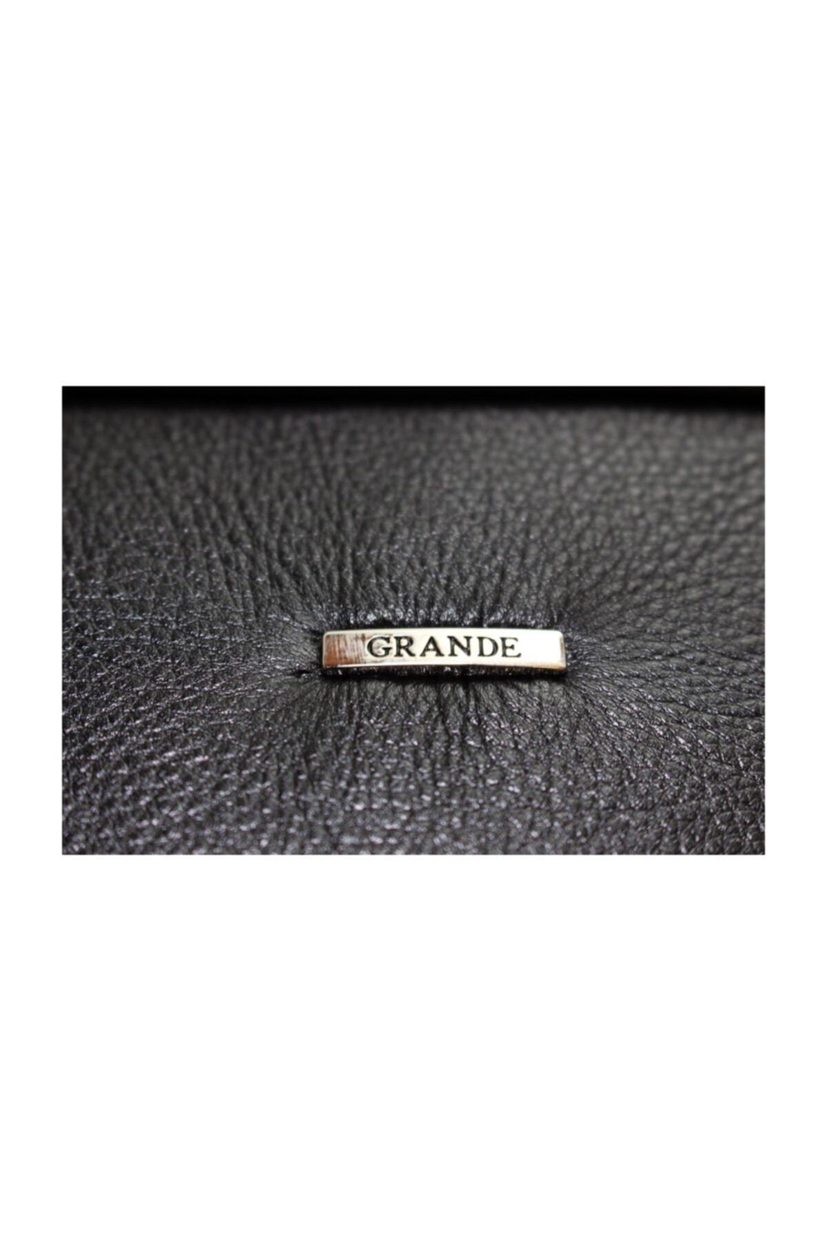 Gd 4063-s Siyah Hakiki Deri Unisex Evrak Çantası