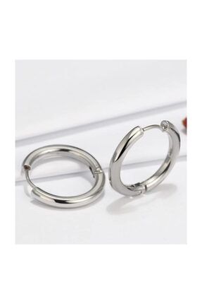 Solfera Ince Halka Kupe 21 Mm Celik Erkek Unisex Kupe Cift E578 Trendyol
