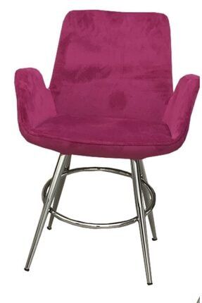 Sandalye Maki Kollu Krem Model Dökme Sünger Metal Transmisyon Çelik Nikelaj Babyfac Kumaş El Yapım Bengi Mutfak Sandalye Maki Kollu Dökme