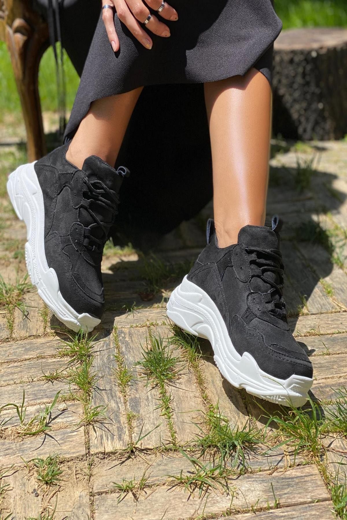 siyah kadin spor ayakkabi y5623
