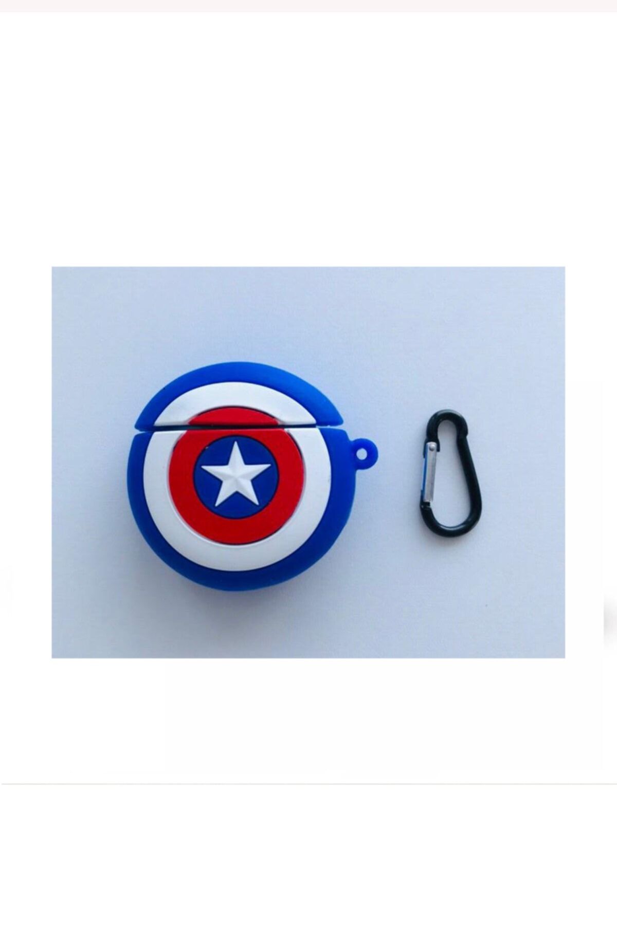 kilifsiparis airpods 2 nesil kilif airpods kulaklik koruma silikon mavi kaptan amerika disney serisi