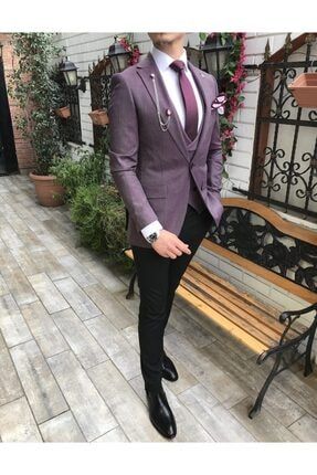 Terziademaltun Italyan Stil Ceket Yelek Pantolon Bordo Takim Elbise T3350 Trendyol