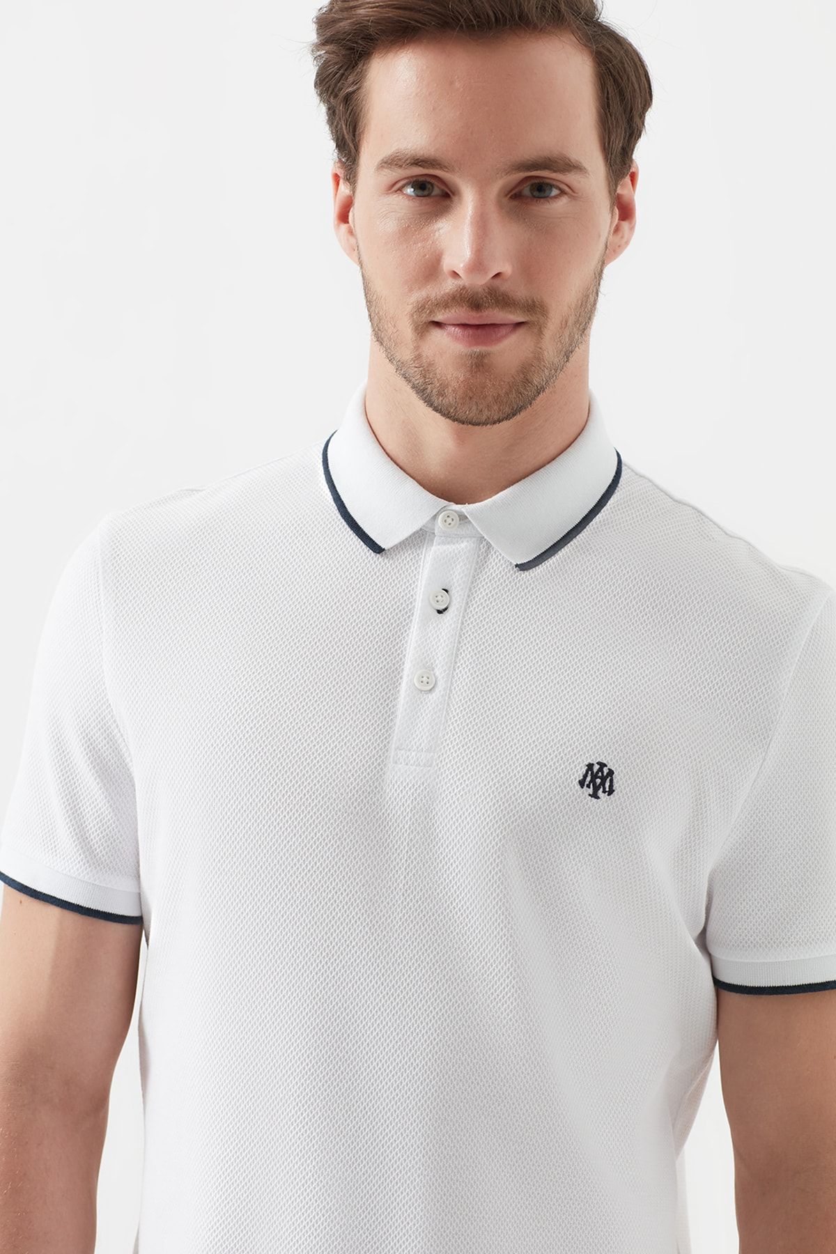 Mavi Erkek Beyaz Polo Tisort 066039 620 Trendyol