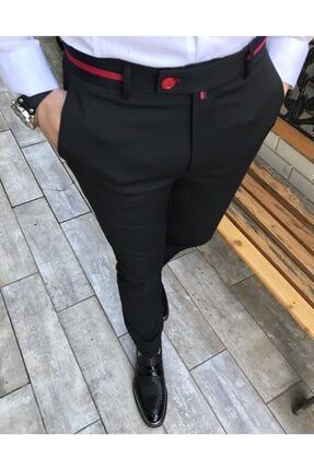 Terziademaltun Italyan Kesim Korse Kemerli Pileli Gri Kumas Pantolon T3389 Trendyol