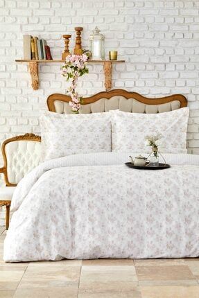 Karaca Home Lilian Pembe Pamuk Cift Kisilik Nevresim Yastik Seti Trendyol