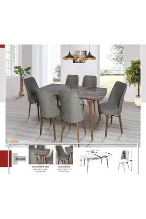 Kaykolsan Home Mutfak Masa Takimi 6 Kisilik Agac Ayak Sik Ve Zarif Gorunum E 1074 Trendyol