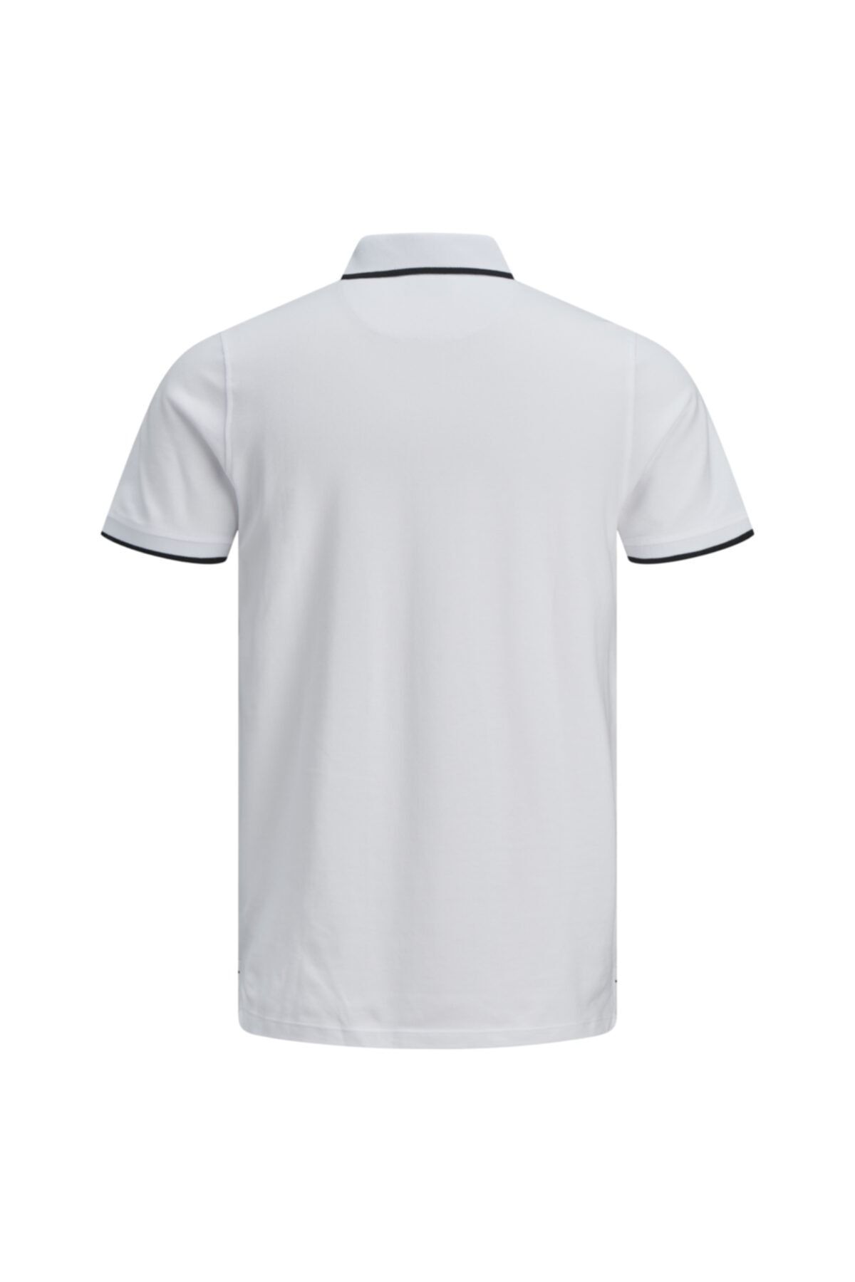 تی شرت یقه پولو سفید مردانه چوگان WHT Jack Jones Jack & Jones