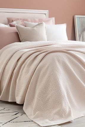 Ozdilek Morie Tek Kisilik Yatak Ortusu Pudra 180x240 Trendyol