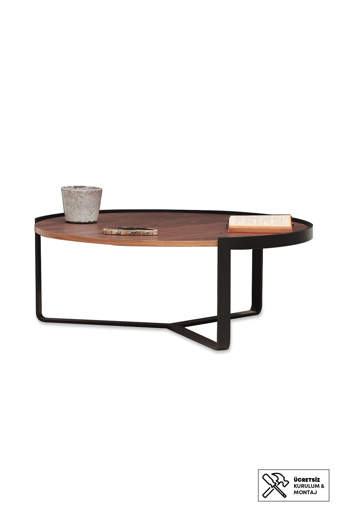 Enza Home Orlando Yuvarlak Orta Sehpa Cap 91 Cm Trendyol